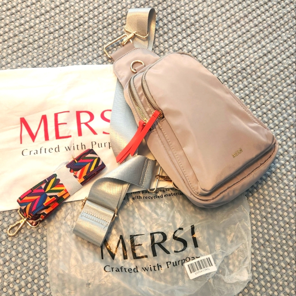 Mersi Abi Sling bag with extra strap. Brand New, never used.